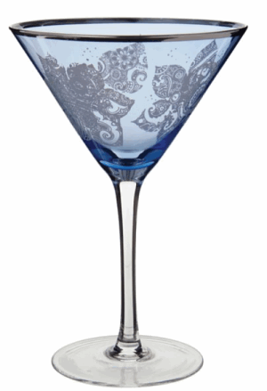 DARTINGTON CRYSTAL LLB COCKTAIL CHIC ORMOLU (BLUE)